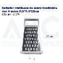 Rallador multiusos de acero inoxidable con 4 lados 13*11*19.5cm
