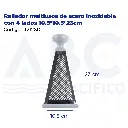 Rallador multiusos de acero inoxidable con 4 lados 10.5*10.5*23cm