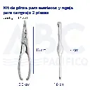 Kit de pinza para mariscos y aguja para cangrejo 2 piezas
