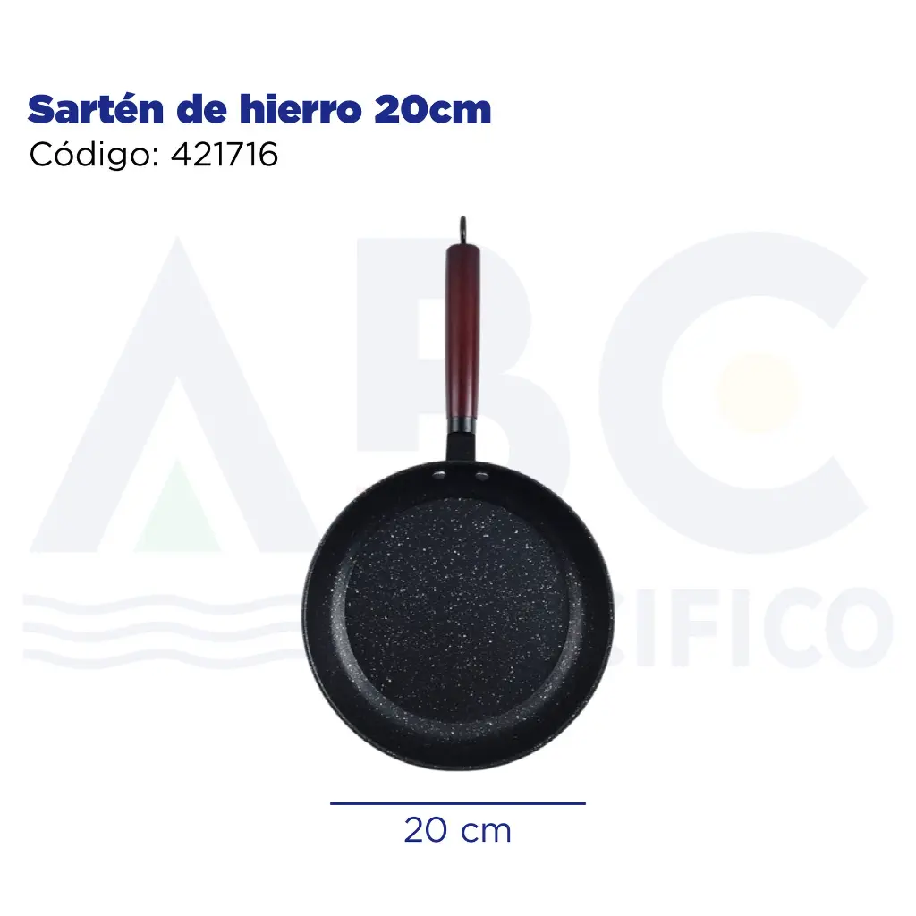 Sartén de hierro 20cm