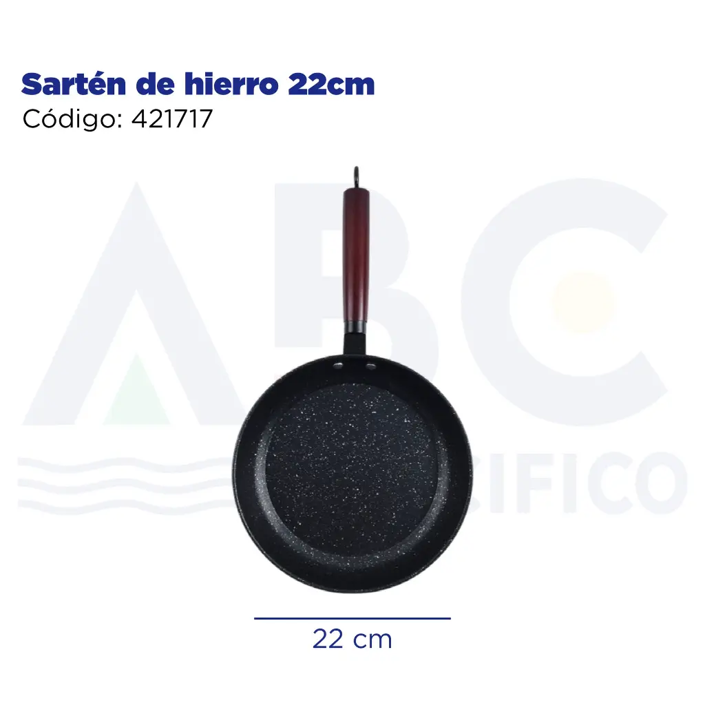 Sartén de hierro 22cm