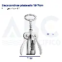 Sacacorchos plateado 18*7cm
