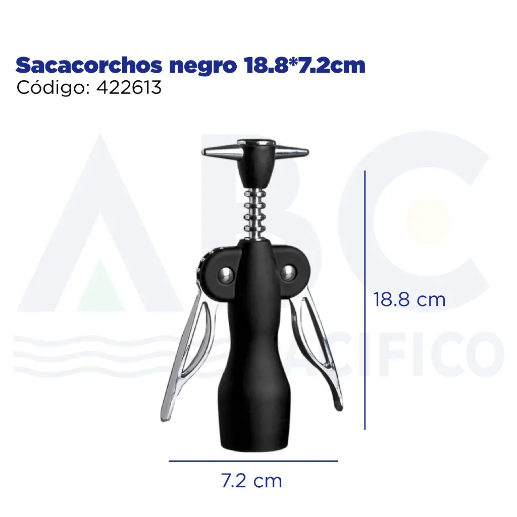 Sacacorchos negro 18.8*7.2cm