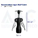 Sacacorchos negro 18.8*7.2cm