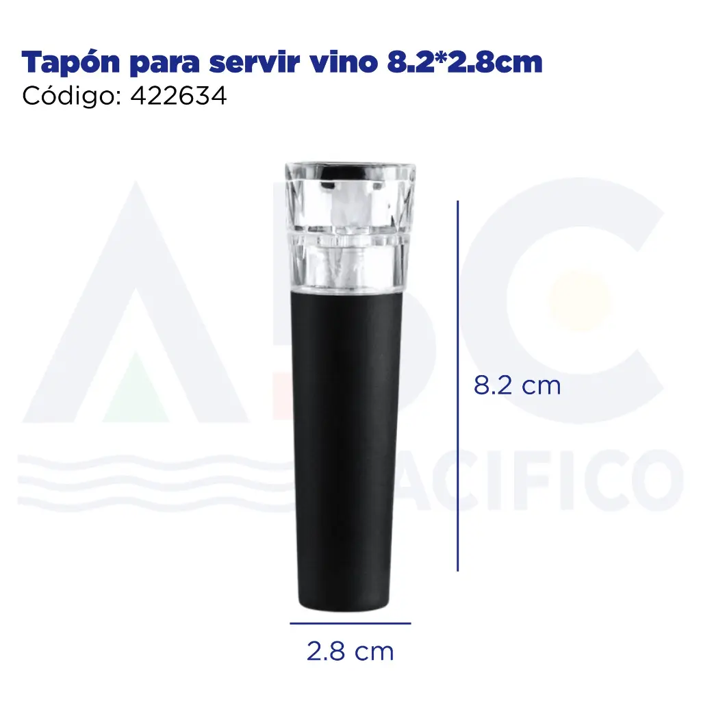 Tapón para servir vino 8.2*2.8cm