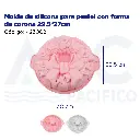 Molde de silicona para pastel con forma de corona 29.5*27cm 