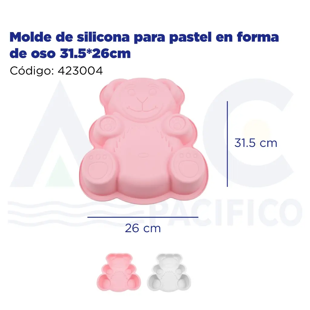 Molde de silicona para pastel en forma de oso 31.5*26cm