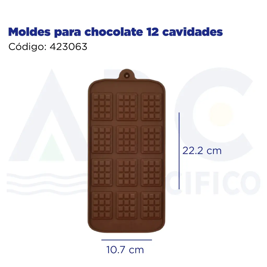 Moldes para chocolate 12 cavidades