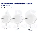 Set de moldes para ravioles 3 piezas 7,8 y 10cm