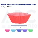 Molde de papel liso para repostería 11cm