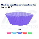 Molde de papel liso para repostería 9cm