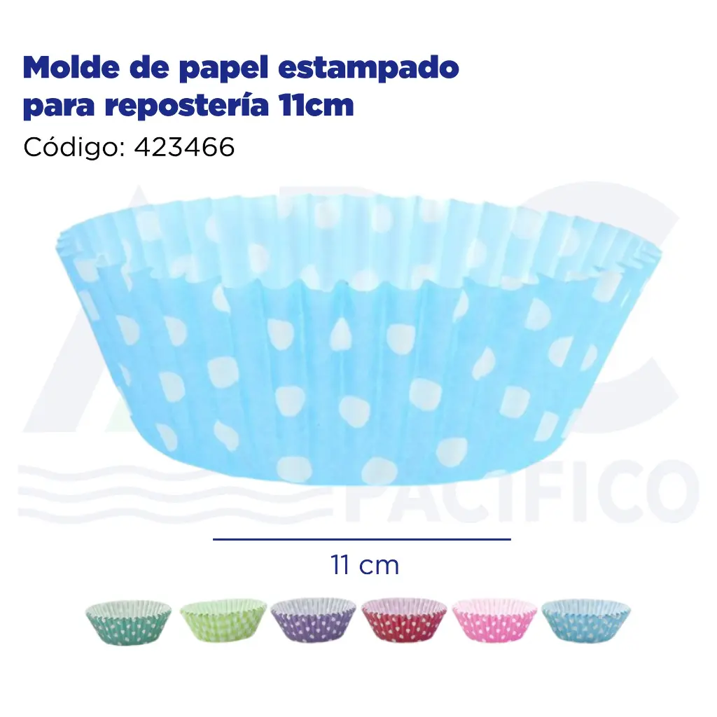 Molde de papel estampado para repostería 11cm