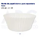 Molde de papel blanco para repostería 11cm