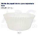 Molde de papel blanco para repostería 9cm