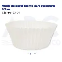 Molde de papel blanco para repostería 7.5cm