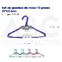 Set de ganchos de metal 10 piezas 37*20.5cm