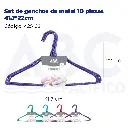 Set de ganchos de metal 10 piezas 41.7*22cm