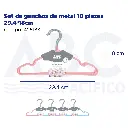 Set de ganchos de metal 10 piezas 29.5*18cm