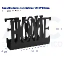 Servilletero con letras  15*4*10cm