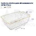Cesta de plástico para almacenamiento 26*18.7*9cm