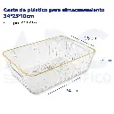 Cesta de plástico para almacenamiento 34*25*10cm