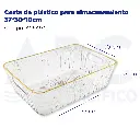 Cesta de plástico para almacenamiento 37*30*10cm