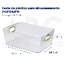 Cesta de plástico para almacenamiento 34.5*24.5*11