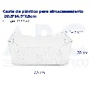 Cesta de plástico para almacenamiento 20.5*14.5*7.5cm