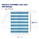 Persiana enrollable color azul 180*200cm