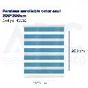 Persiana enrollable color azul 200*200cm