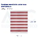 Persiana enrollable color rosa 200*200cm