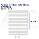 Persiana enrollable color blanca 180*200cm