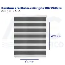 Persiana enrollable color gris 180*200cm