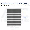 Persiana enrollable color gris 200*200cm