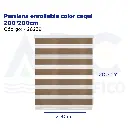 Persiana enrollable color caqui 200*200cm