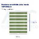 Persiana enrollable color verde 180*200cm