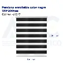 Persiana enrollable color negra 150*200cm