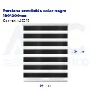 Persiana enrollable color negra 180*200cm