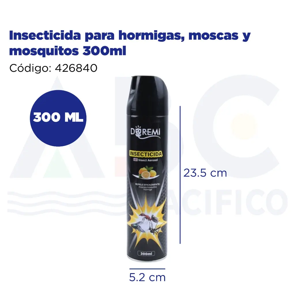 Insecticida para hormigas, moscas y mosquitos 300ml