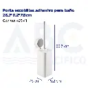 Porta escobillas adhesivo para baño 26.7*9.2*7.8cm