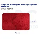 Juego de fundas para baño rojo 2 piezas 50*80cm