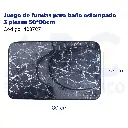Juego de fundas para baño estampado 3 piezas 50*80cm