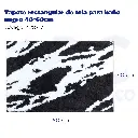 Tapete rectangular de tela para baño negro 40*60cm
