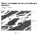 Tapete rectangular de tela para baño gris 40*60cm
