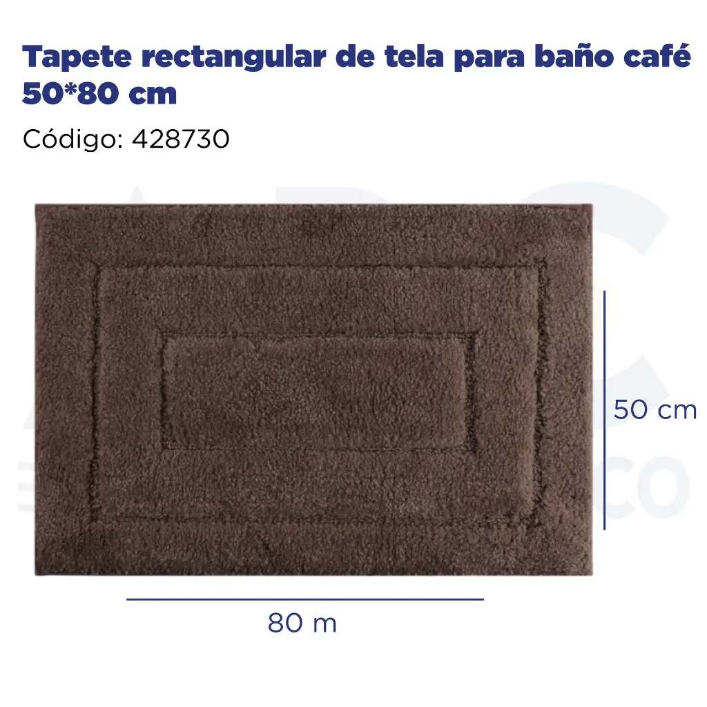 Tapete rectangular de tela para baño rosa 50*80cm