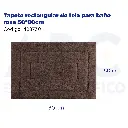 Tapete rectangular de tela para baño rosa 50*80cm