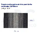 Tapete rectangular de tela para baño multicolor 50*80cm