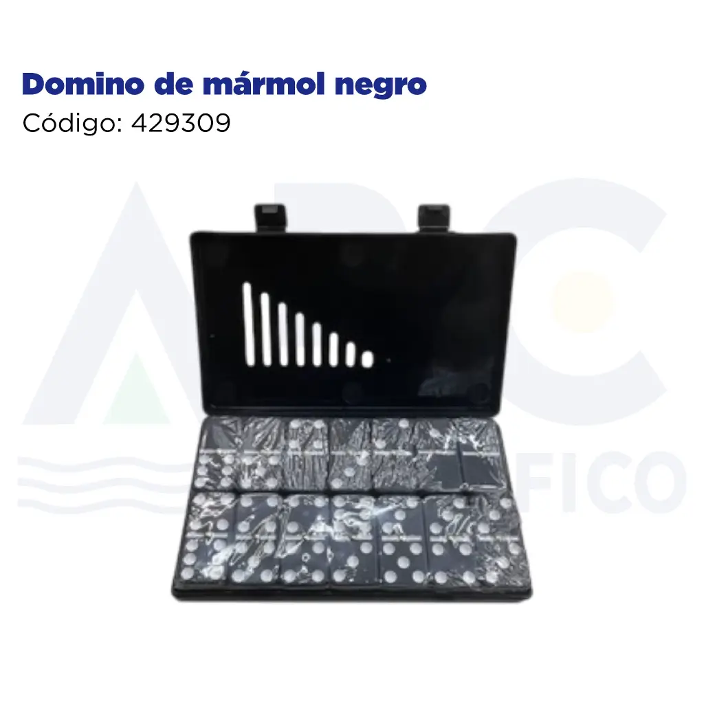 Domino de mármol negro
