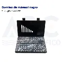 Domino de mármol negro