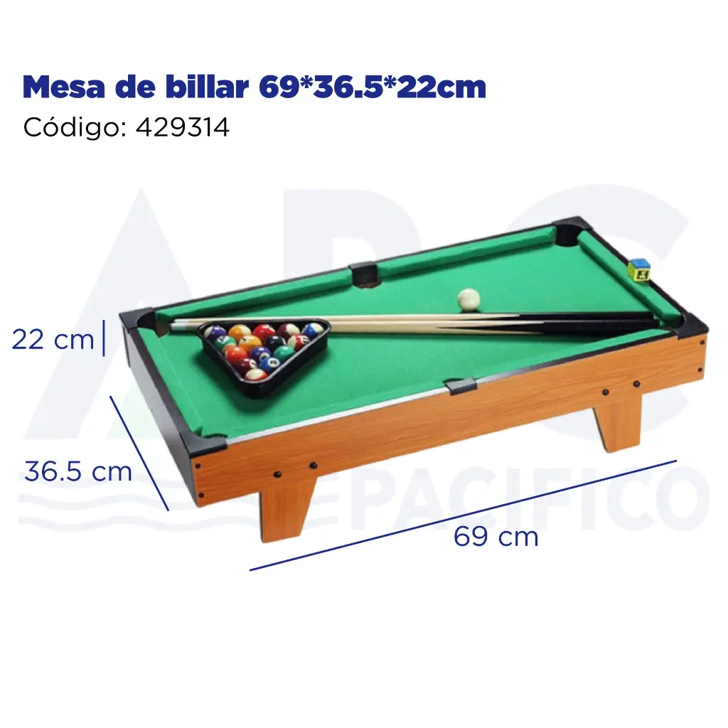 Mesa de billar 69*36.5*22cm